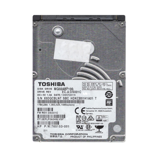HP 765153-001 | 1TB 5400RPM SATA 6Gb/s 16MB Cache 2.5-Inch Hard Drive Refurbished - Hewlett-Packard (ou HP en abrégé) refurbished available on Gotodirect