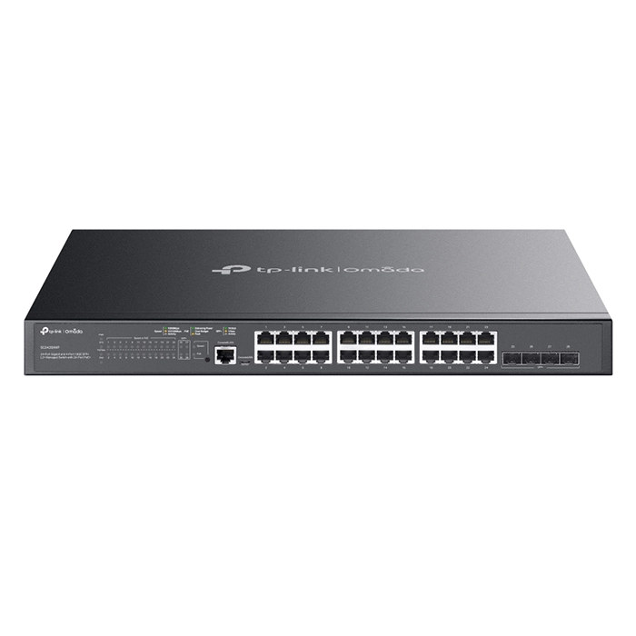 TP-LINK SG3428XMP | Omada 24-Port Gigabit and 4-Port 10GE SFP+ L2+ Managed Switch with 24-Port PoE+ Refurbished - TP-Link refurbished available on Gotodirect