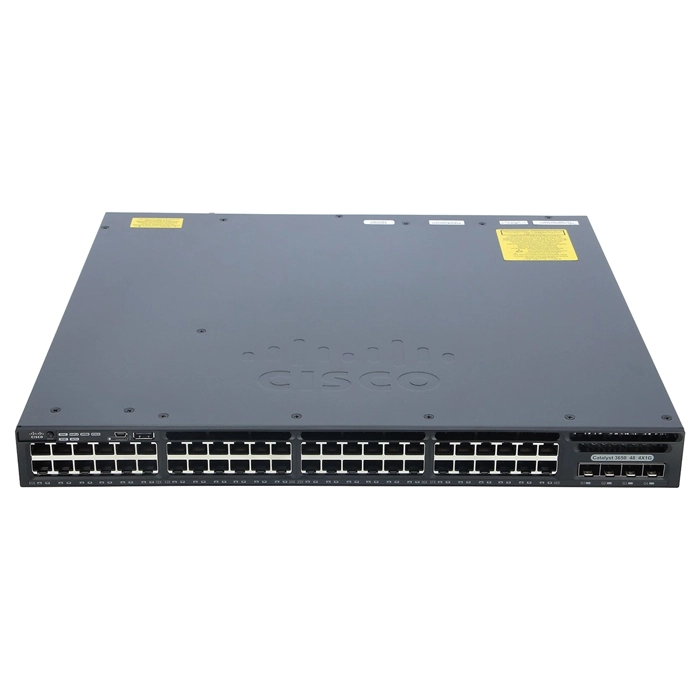 Cisco WS-C3650-48TS-S-RF | Catalyst 3650 Series 3650-48TS 48 x RJ-45 Ports 10/100/1000Base-T + 4 x SFP Uplinks Ports Layer 3 Managed Rack-mountable Gigabit Ethernet Network Switch Refurbished - Cisco Systems Inc. refurbished available on Gotodirect