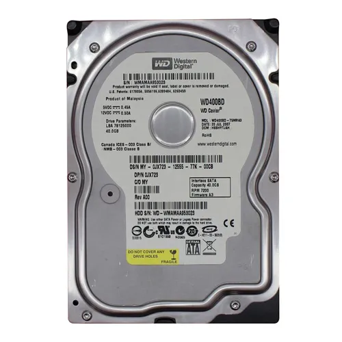 Dell JX723 | 40GB 7200RPM SATA 1.5Gb/s 2MB Cache 3.5-Inch Hard Drive Refurbished - Dell refurbished available on Gotodirect