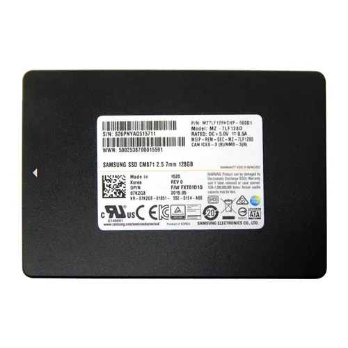 Samsung MZ7LF128HCHP-000D1 | CM871 Series 128GB Triple-Level-Cell SATA 6Gb/s 7mm 2.5-Inch Solid State Drive Refurbished - Samsung refurbished available on Gotodirect