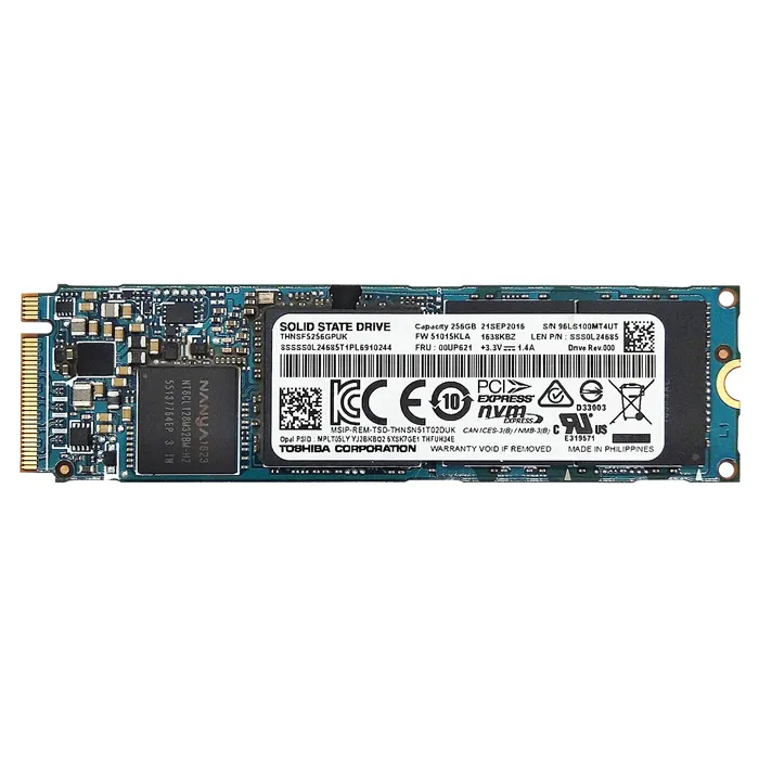 Toshiba THNSF5256GPUK | XG4 Series 256GB Triple-Level Cell PCI Express NVMe 3.0 x4 M.2 2280 Solid State Drive Refurbished - Toshiba refurbished available on Gotodirect