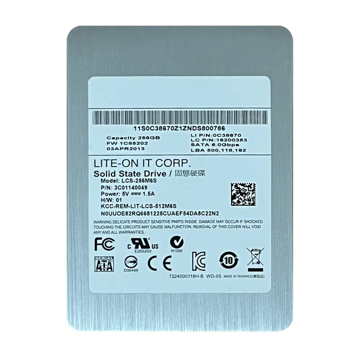 Lenovo 3C01140049 | 256GB Multi-Level Cell SATA 6Gb/s Solid State Drive Refurbished - Lenovo refurbished available on Gotodirect