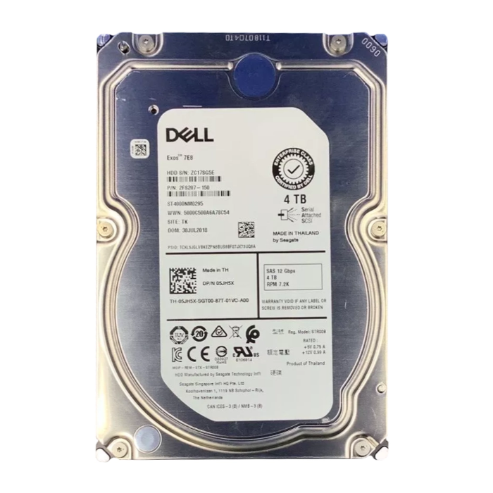 Dell 5JH5X | 4TB 7200RPM SAS 12Gb/s 8MB Cache 3.5-Inch Enterprise Hard Drive Refurbished - Dell refurbished available on Gotodirect