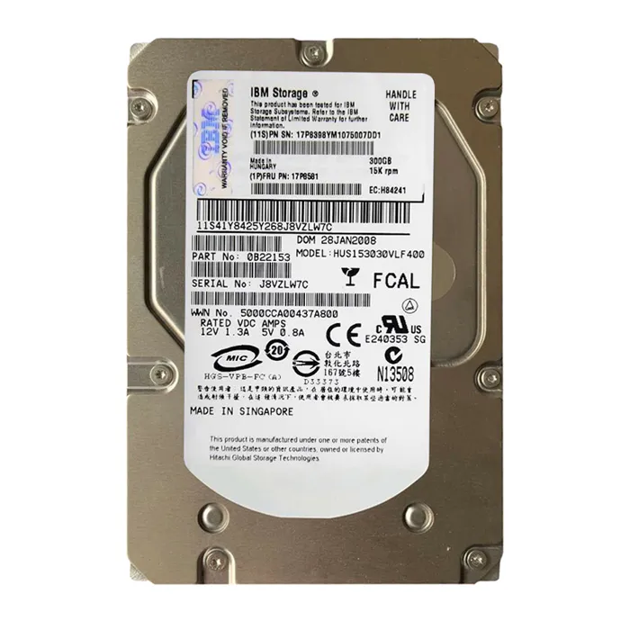 IBM 17P8398 | 300GB 15000RPM 4Gb/s Fibre Channel 16MB Cache 3.5-Inch Hard Drive Refurbished -  refurbished available on Gotodirect