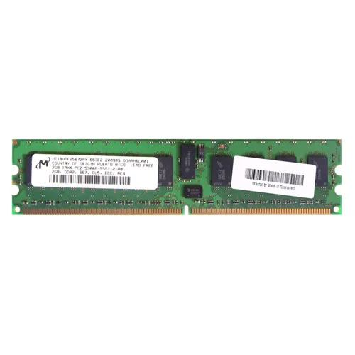 Micron MT18HTF25672PY-667E2 | 2GB DDR2-667MHz PC2-5300 ECC Registered RDIMM CL5 1Rx4 1.8V 240-Pin Memory Module Refurbished -  refurbished available on Gotodirect