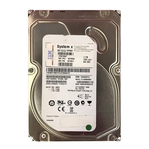 IBM 90Y8567 | Constellation 1TB 7200RPM SAS 6Gb/s 128 MB Cache 3.5-Inch Hard Drive Refurbished -  refurbished available on Gotodirect