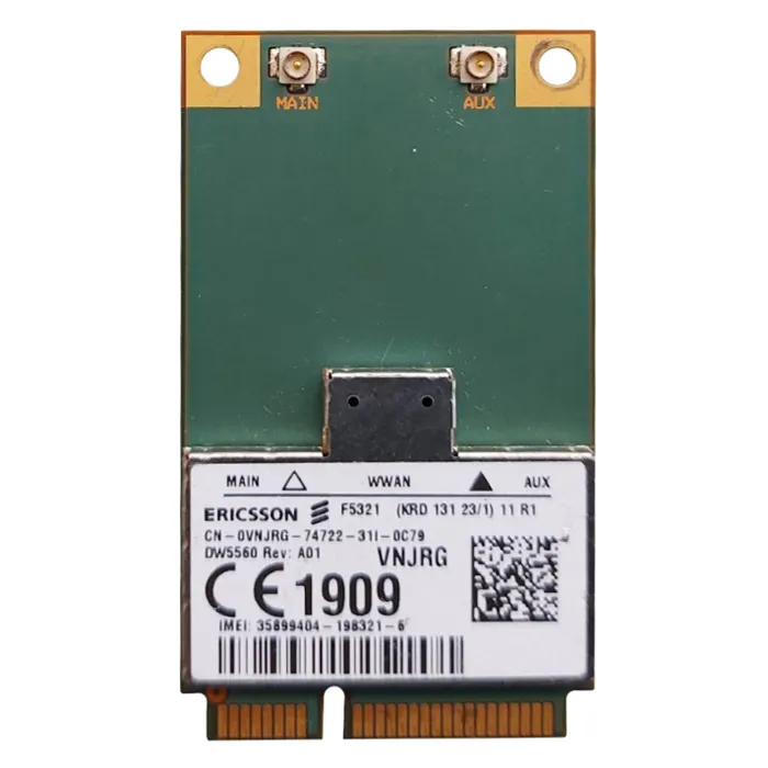 Dell DW5560 | Ericsson Wwan 3g Card For Latitude Series Pn Vnjrg Refurbished - Dell refurbished available on Gotodirect