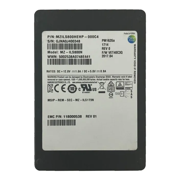 Lenovo MZ-ILS800N | PM1635A Series 1.6TB SAS 12Gb/s 2.5-Inch Solid State Drive Refurbished - Lenovo refurbished available on Gotodirect