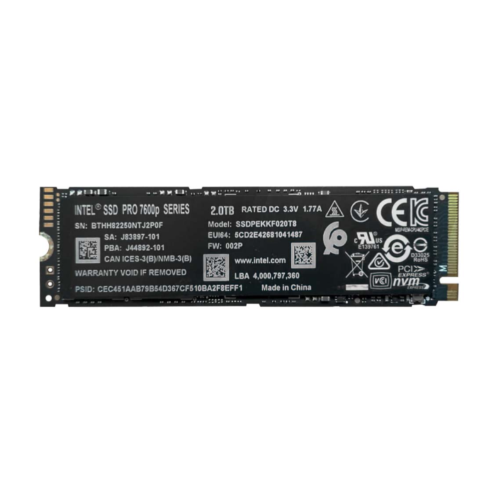 Intel SSDPEKKF020T8X1 | Pro 7600P 2TB Triple-Level Cell PCI Express 3.1 x4 NVMe M.2 2280 Solid State Drive Refurbished - Intel refurbished available on Gotodirect