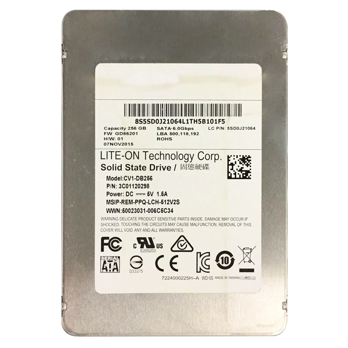 Lenovo 5SD0J21064 | 256GB MLC SATA 6GB/s 2.5-Inch Internal Solid State Drive Refurbished - Lenovo refurbished available on Gotodirect