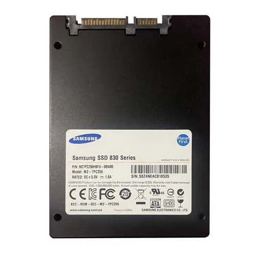 Samsung MZ7PC256HBFU-0BW00 | 830 Series 256GB Multi-Level Cell SATA 6Gb/s 2.5-Inch Solid State Drive Refurbished - Samsung refurbished available on Gotodirect