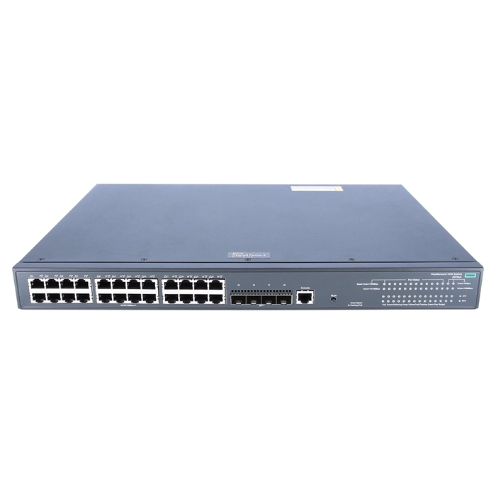 HP JG936-61001 | FlexNetwork 5130 EI Series 5130 24G PoE+ 4SFP+ (370W) EI 24 x 10/100/1000Base-T RJ-45 PoE+ and 4 x 10GbE SFP+ Ports Layer 3 Managed Gigabit Ethernet Network Switch Refurbished - Hewlett-Packard (ou HP en abrégé) refurbished available on Gotodirect