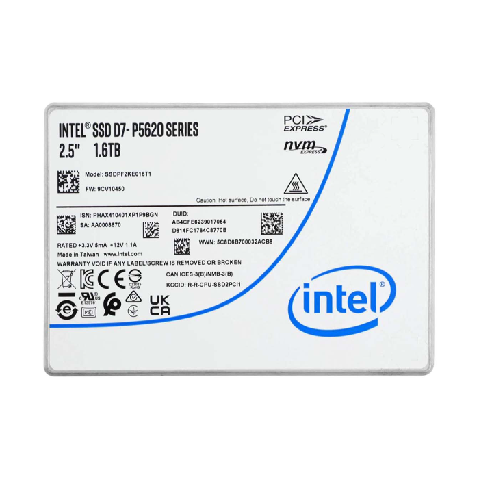 Buy Intel SSDPF2KE016T1E | D7-P5620 1.6TB Triple-Level Cell PCI Express NVMe 4.0 x4 U.2 2.5-Inch Solid State Drive Refurbished - $1495.53 Intel SSDPF2KE016T1E | D7-P5620 1.6TB Triple-Level Cell PCI Express NVMe 4.0 x4 U.2 2.5-Inch Solid State Drive Refurbished - Intel refurbished available on Gotodirect