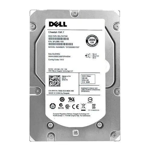 Dell 0F617N | 300GB 15000RPM SAS 6Gb/s 16MB Cache 3.5-Inch Hard Drive for PowerEdge Storage Array Refurbished - Dell refurbished available on Gotodirect