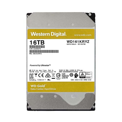 Western Digital WD161KRYZ | Gold Helium 16TB 3.5-inch 6GB/s SATA 7200RPM 512MB Cache 512e Enterprise Class Hard Drive Refurbished - Western Digital refurbished available on Gotodirect