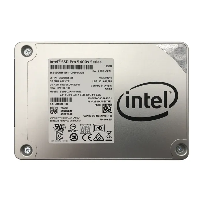 Intel SSDSC2KF180H6L | Pro 5400s 180GB Triple-Level Cell SATA 6Gb/s 2.5-Inch Solid State Drive Refurbished - Intel refurbished available on Gotodirect