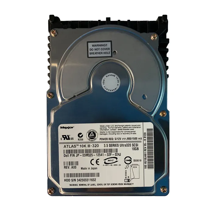 Dell 03M325 | 18GB 10000RPM Ultra320 SCSI 8MB Cache 80-Pin 3.5-Inch Hard Drive Refurbished - Dell refurbished available on Gotodirect