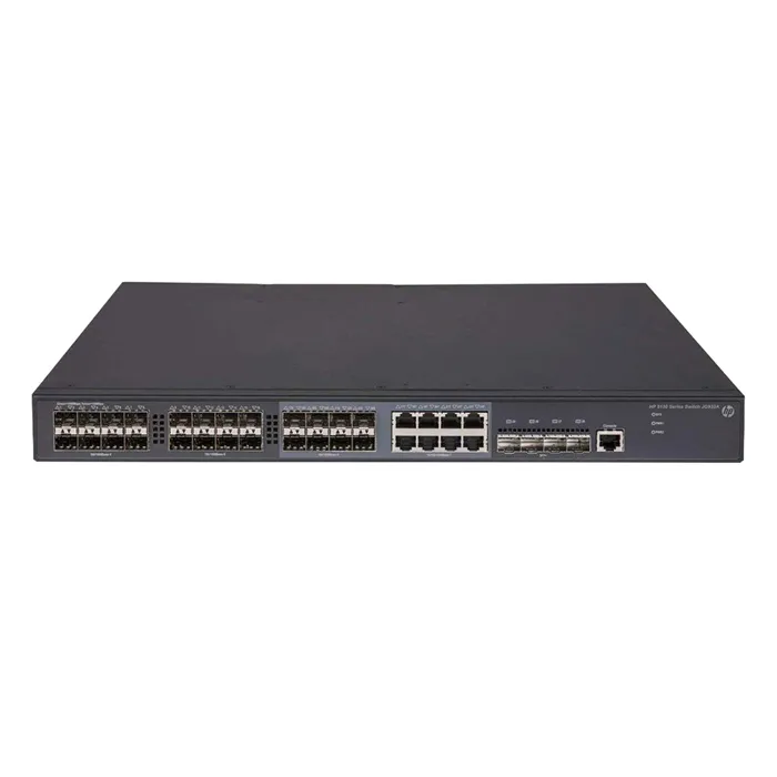 HP JG933A#ABA | FlexNetwork 5130 EI Series 5130 24G SFP 4SFP+ EI 16 x 1GbE SFP and 8 x 1GbE SFP/RJ-45 Dual Personality Ports and 4 x 10GbE SFP+ Ports Layer 3 Managed Gigabit Ethernet Network Switch Refurbished - Hewlett-Packard (ou HP en abrégé) refurbished available on Gotodirect