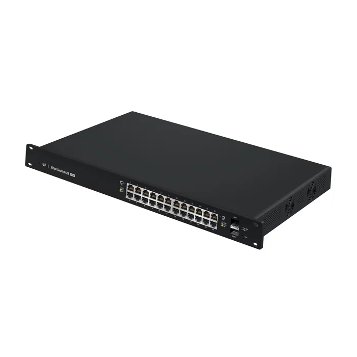 Ubiquiti ES-24-250W | EdgeSwitch 24 x RJ-45 Ports PoE 1000Base-T + 2 x SFP Ports Layer 3 Managed Gigabit Ethernet Network Switch Refurbished - Ubiquiti refurbished available on Gotodirect