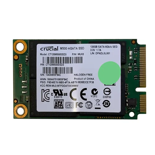 Crucial CT120M500SSD3 | M500 120GB Multi-Level Cell SATA 6Gb/s mSATA Solid State Drive Refurbished - Crucial refurbished available on Gotodirect
