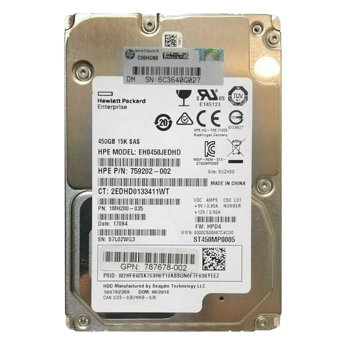 Buy HP EH0450JEDHD | 450GB 15000RPM SAS 12GB/s Hot-Pluggable SFF 2.5-Inch Hard Drive for ProLiant Gen10/Gen10+/Gen11 Servers Refurbished - $144.02 HP EH0450JEDHD | 450GB 15000RPM SAS 12GB/s Hot-Pluggable SFF 2.5-Inch Hard Drive for ProLiant Gen10/Gen10+/Gen11 Servers Refurbished - Hewlett-Packard (ou HP en abrégé) refurbished available on Gotodirect