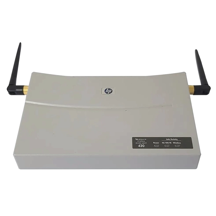 HP J8131-69201 | ProCurve 420 IEEE 802.11b/g 2.4GHz 54Mbit/s 1 x Port 10/100Base-TX 2 x External Antennas Wireless Access Point Refurbished - Hewlett-Packard (ou HP en abrégé) refurbished available on Gotodirect