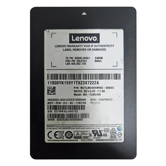 Samsung MZ-7LM240N | Enterprise PM863a Series 240GB Triple-Level Cell SATA 6Gb/s Read-Intensive 2.5-inch Solid State Drive Refurbished - Samsung refurbished available on Gotodirect