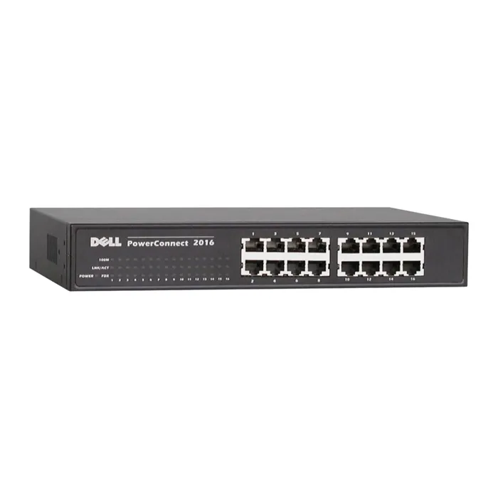 Dell 7H989 | PowerConnect 2016 16 x RJ-45 Ports 10/100Base-T Rack-mountable Fast Ethernet Switch Refurbished - Dell refurbished available on Gotodirect