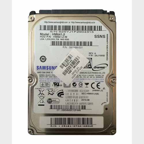 HP 591968-001 | 640GB 5400RPM SATA 3Gb/s 2.5-Inch Hard Drive Refurbished - Hewlett-Packard (ou HP en abrégé) refurbished available on Gotodirect