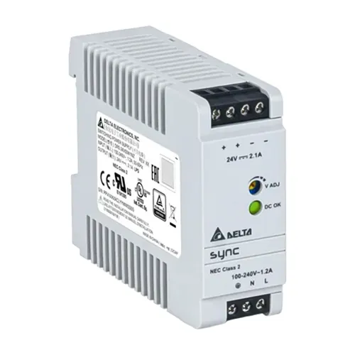 Delta DRS-24V50W1NR | 50-Watt 24V 2.1A DIN Rail Power Supply Refurbished -  refurbished available on Gotodirect
