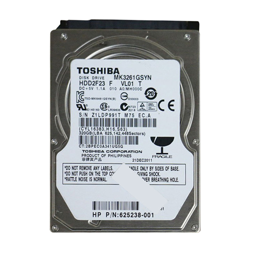 HP 625238-001 | 320GB 7200RPM SATA 3Gb/s 16MB Cache SFF 2.5-inch Hard Drive Refurbished - Hewlett-Packard (ou HP en abrégé) refurbished available on Gotodirect