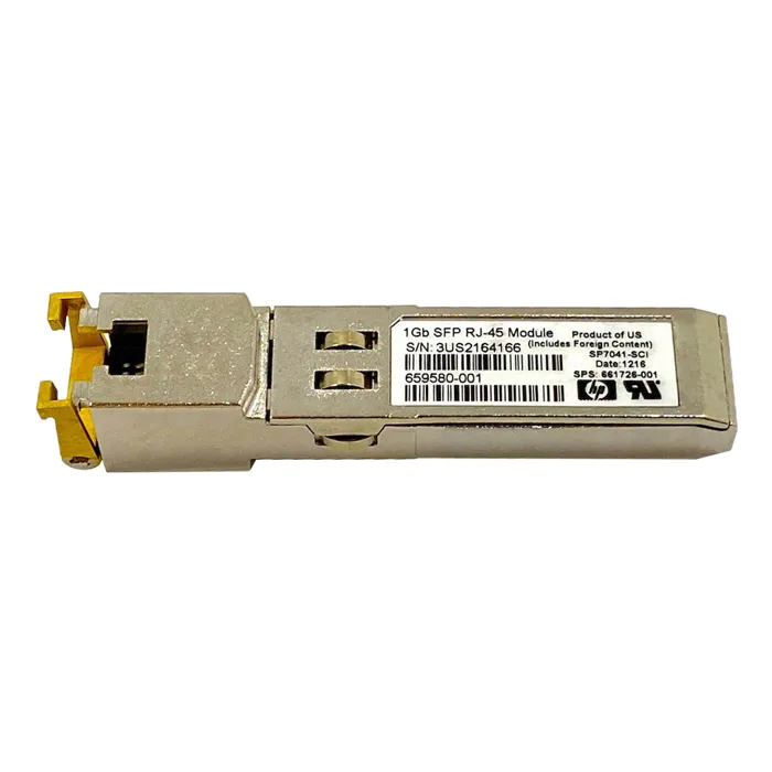 HP 661726-001 | 1Gb/s 10Base-T Copper-Mode RJ-45 Connector SFP Transceiver Module Refurbished - Hewlett-Packard (ou HP en abrégé) refurbished available on Gotodirect