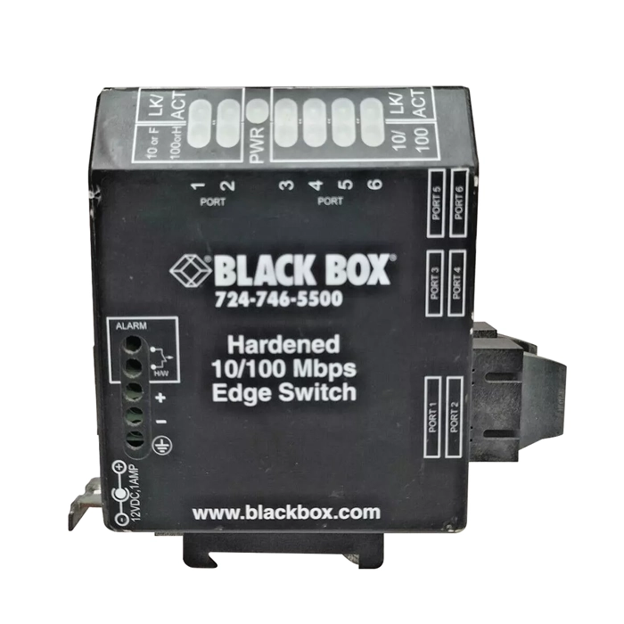 Black Box LBH240A-HD-SC-24 | LBH240 Series 4 x Ports 10/100Base-T RJ-45 + 2 x Ports 100Base-T Fast Ethernet Hardened Temperature Switch Refurbished -  refurbished available on Gotodirect