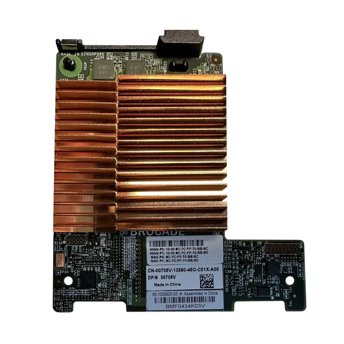 Dell 00708V | Brocade BR1741M-K 2-Ports 10Gb/s Mezzanine Network Adapter Refurbished - Dell refurbished available on Gotodirect