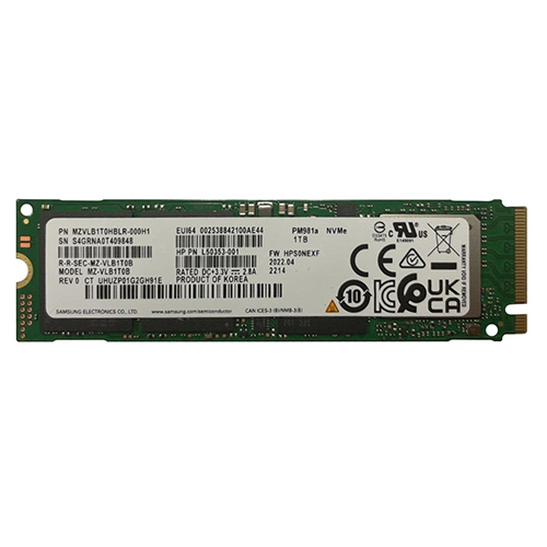 HP L50353-001 | 1TB TLC PCI Express x3 NVMe M.2 2280 Solid State Drive Refurbished - Hewlett-Packard (ou HP en abrégé) refurbished available on Gotodirect