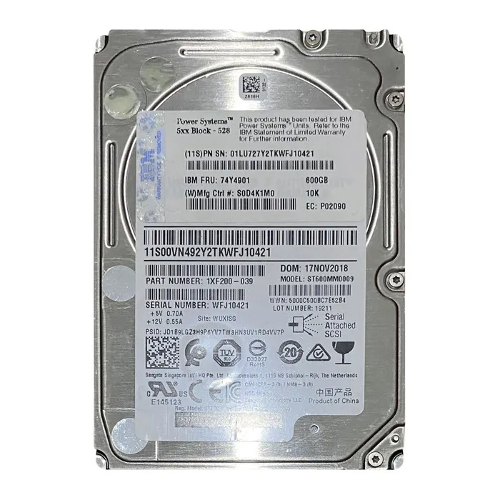 IBM 74Y4901 | 600GB 10000RPM SAS 6Gb/s Hot Swappable 2.5-Inch Hard Drive Refurbished -  refurbished available on Gotodirect
