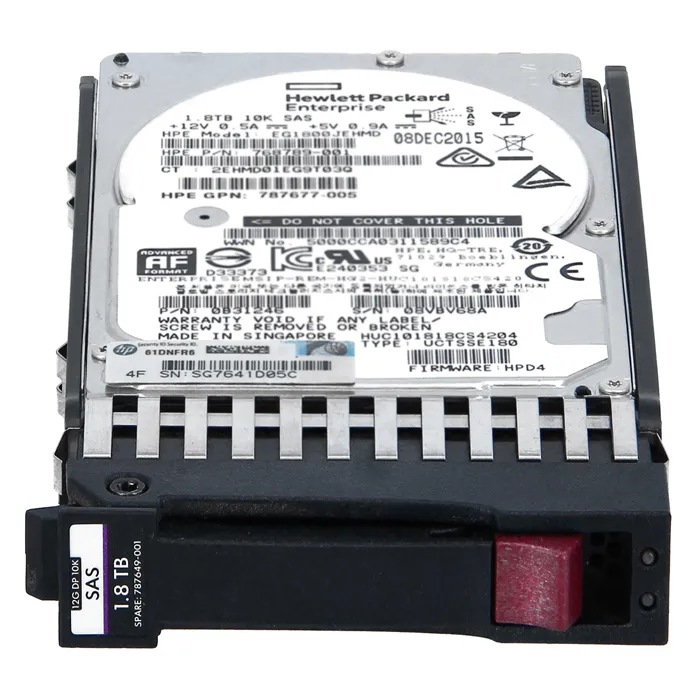 Buy HP 787649-001 | 1.8TB 10000RPM SAS 12Gb/s Dual Port Hot Swappable 512e 2.5-Inch Hard Drive Refurbished - $453.55 HP 787649-001 | 1.8TB 10000RPM SAS 12Gb/s Dual Port Hot Swappable 512e 2.5-Inch Hard Drive Refurbished - Hewlett-Packard (ou HP en abrégé) refurbished available on Gotodirect
