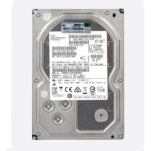 HP MB4000JFEMN | 4TB 7200RPM SAS 12GB/s Hot-Pluggable 3.5-Inch LPc Hard Drive for ProLiant Gen10/Gen10+/Gen11 Servers Refurbished - Hewlett-Packard (ou HP en abrégé) refurbished available on Gotodirect