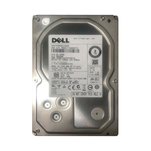 Dell 0FFN1M | 2TB 7200RPM SATA 6Gb/s Hot-Pluggable (512n) 3.5-Inch Hard Drive for PowerEdge Server & PowerVault Storage Array Refurbished - Dell refurbished available on Gotodirect