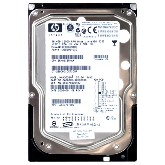 Buy HP 404711-001 | 36.4GB 15000RPM Ultra-320 SCSI 68-Pin 3.5-Inch Hard Drive for ProLiant Servers Refurbished - $413.23 HP 404711-001 | 36.4GB 15000RPM Ultra-320 SCSI 68-Pin 3.5-Inch Hard Drive for ProLiant Servers Refurbished - Hewlett-Packard (ou HP en abrégé) refurbished available on Gotodirect