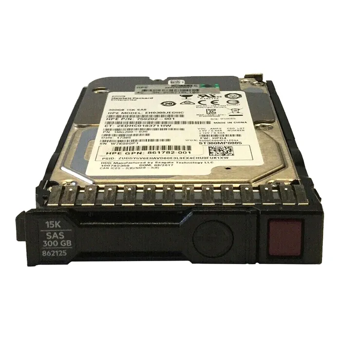 HP 862125-001 | 300GB 15000RPM SAS 12Gb/s Hot-Pluggable SFF 2.5-Inch Hard Drive for G8 G9 Proliant Refurbished - Hewlett-Packard (ou HP en abrégé) refurbished available on Gotodirect