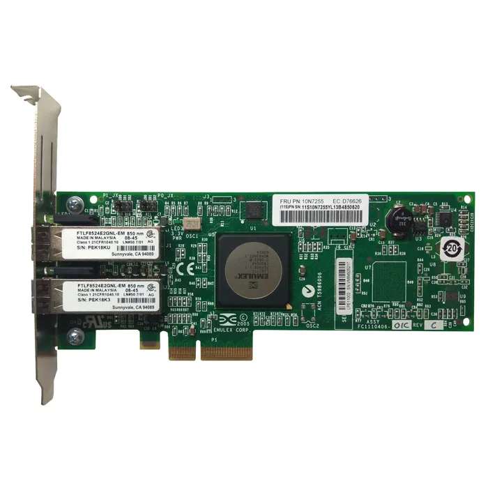 IBM 42C2072 | Dual-Ports LC 4Gb/s Fibre Channel PCI Express x4 Low Profile Host Bus Network Adapter by Emulex Refurbished -  refurbished available on Gotodirect