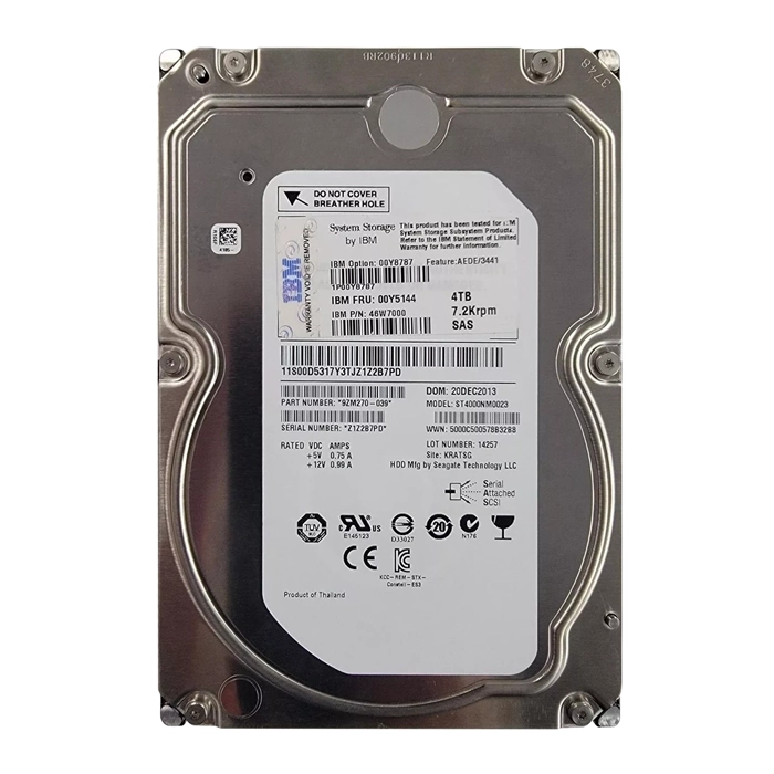 IBM 00Y5144 | 4TB 7200RPM SAS 6Gb/s 3.5-Inch Hard Drive Refurbished -  refurbished available on Gotodirect