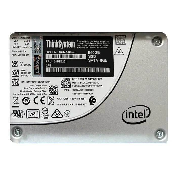 Lenovo 4XB7A10249 | 960GB Triple-Level Cell SATA 6Gb/s Hot Swappable 2.5-Inch Solid State Drive for ThinkSystem Refurbished - Lenovo refurbished available on Gotodirect