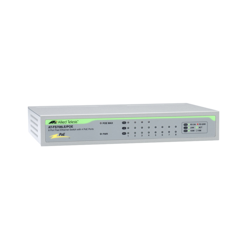 Allied Telesis AT-FS708LE/POE-10 | FS700 AT-FS708LE/PoE 8 x Ports PoE 100Base-TX Layer 2 Unmanaged Fast Ethernet Network Switch Refurbished -  refurbished available on Gotodirect