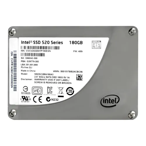 Intel SSDSC2BW180A3 | 520 180GB Multi-Level Cell SATA 6Gb/s 2.5-Inch Solid State Drive Refurbished - Intel refurbished available on Gotodirect