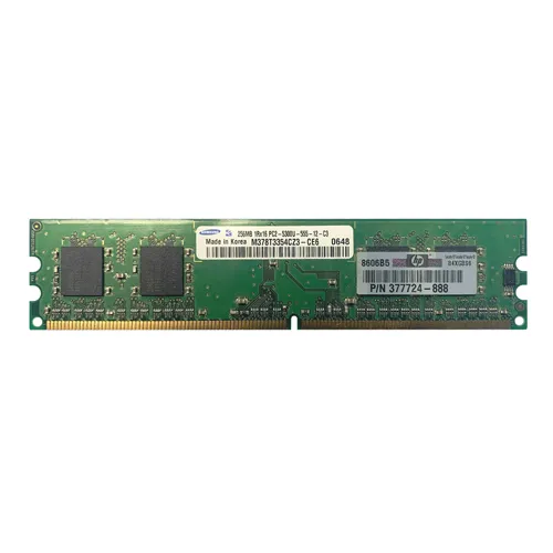 Samsung M378T3354CZ3-CE6 | 256MB DDR2-667MHz PC2-5300 Non-ECC Unbuffered UDIMM CL5 1Rx16 1.8V 240-Pin Memory Module Refurbished - Samsung refurbished available on Gotodirect