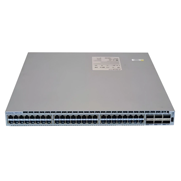 Arista DCS-7050TX-72Q-F | 7050X 48x 10GbE (1/10GBASE-T) and 6x 40GbE QSFP+ Switch Front-to-rear Airflow 2x AC Power Supplies 2x C13-C14 Cords Refurbished - Arista Networks (as it's a well-known brand in the refurbished available on Gotodirect