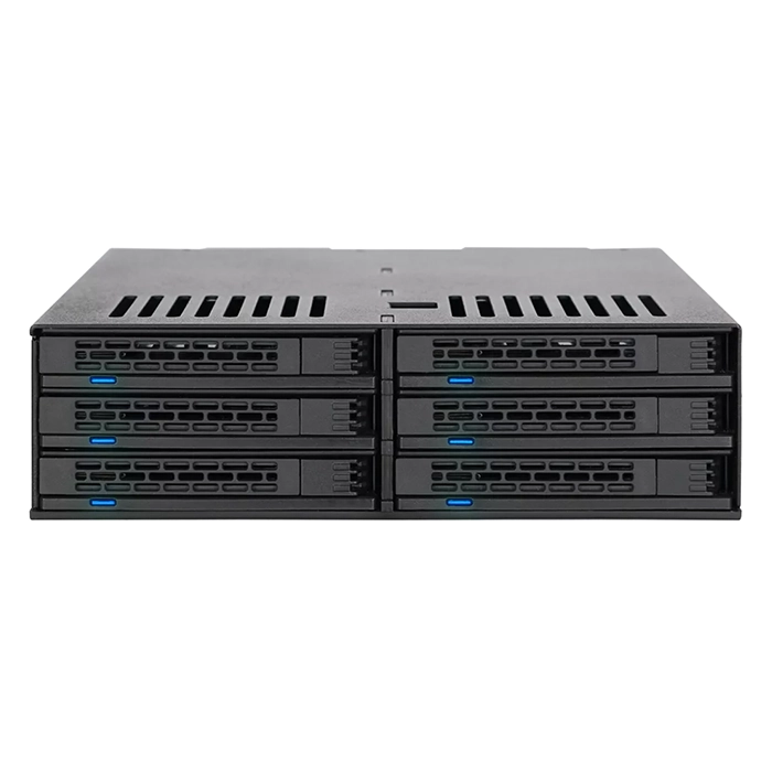 ICY DOCK MB326SP-B | ExpressCage 6-Bay SATA / HDD / SSD Hot-Swap 2.5-Inch Cage for 5.25-Inch Bay Refurbished -  refurbished available on Gotodirect